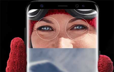 Galaxy S8 虹膜扫描