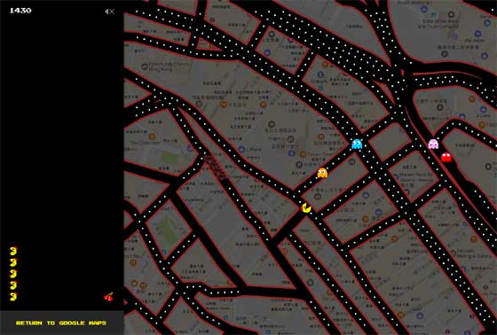 Google Maps Pac-man