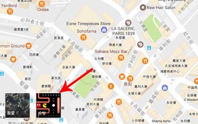 Google Maps Pac-man