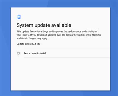 Pixel C Android 7.1.2