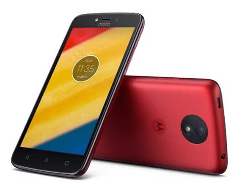 Moto C Plus Red