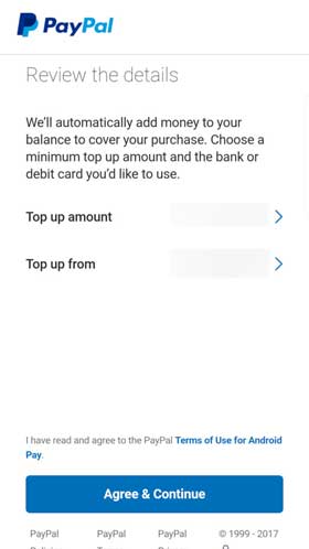 PayPal Android Pay