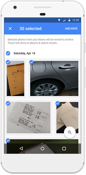 Google Photos Archive Suggestions