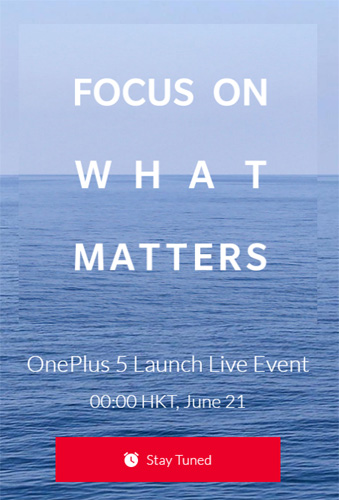 OnePlus 5 發佈會 6月21日