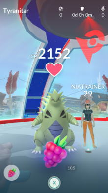 Pokemon Go Gym 喂饲