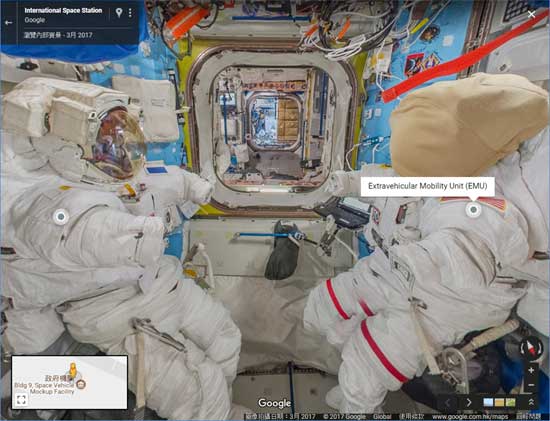 Google StreetView International Space Station