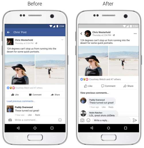 Facebook App UI Round Profile