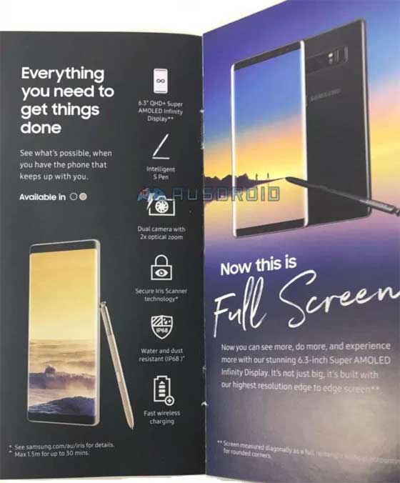 Note 8 Brochure