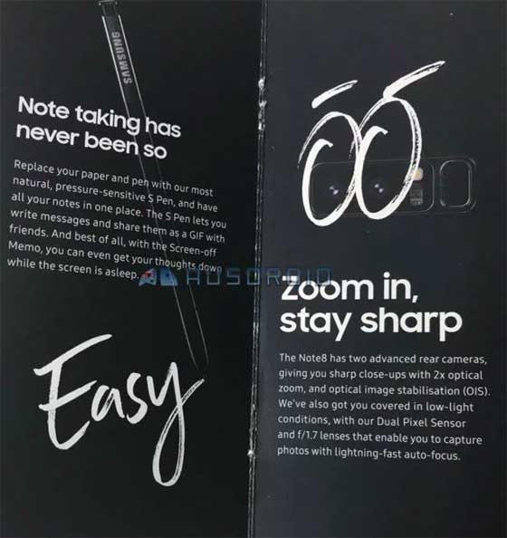 Note 8 Brochure