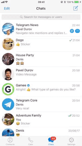 Telegram 4.3