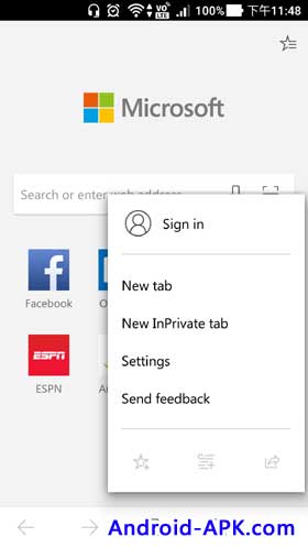 Microsoft Edge InPrivate