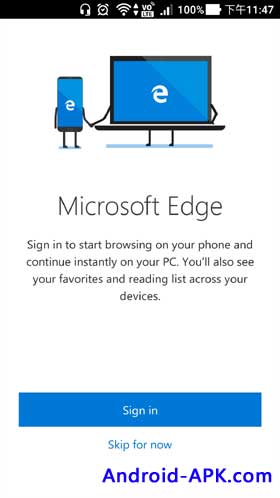 Microsoft Edge Signin