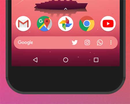 Pixel 2 Dock Search Box