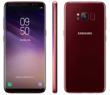 Galaxy S8 Burgundy Red