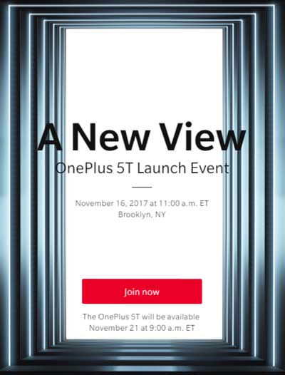 OnePlus 5T 發佈會