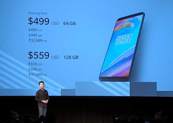 OnePlus 5T 售價