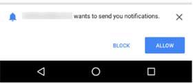 Chrome Notification Dialog