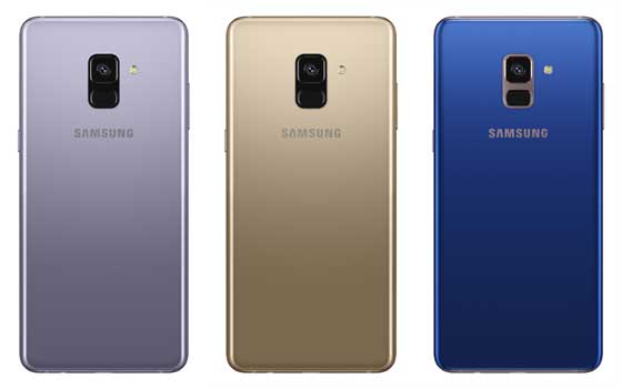 Samsung Galaxy A8 2018 颜色