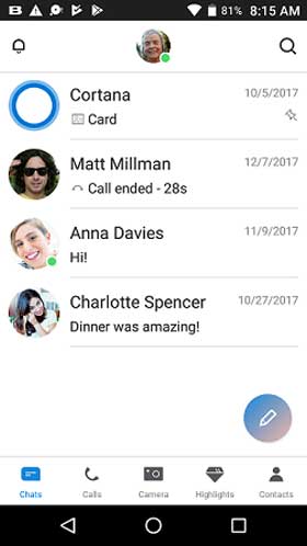 Skype Preview New UI