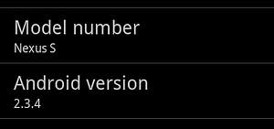 Nexus S 2.3.4 更新