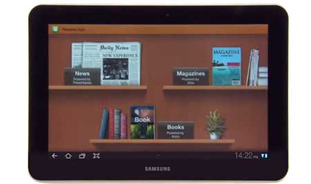 Galaxy Tab 10.1 Reader Hub