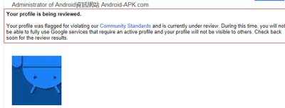 Google+ Business Profile Suspend