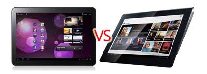 Samsung Galaxy Tab 10.1 和 Sony Tablet S 比较