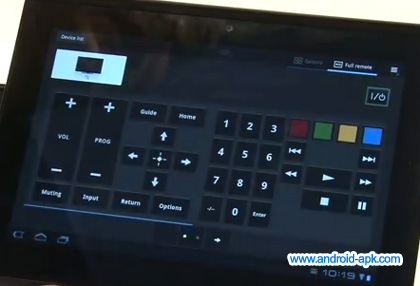 Sony Tablet S Remote Control Throw