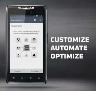 Motorola Razr Smart Actions