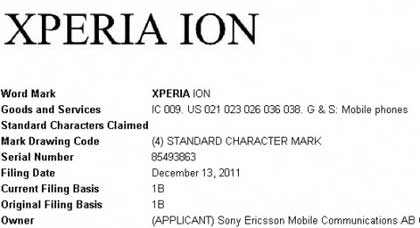 Sony Ericsson Xperia Ion