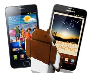 Samsung Galaxy S II, Galaxy Note Android 4.0 Ice Cream Sandwich