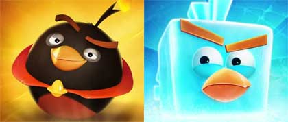 Angry Birds Space Bomb Bird Ice Bird