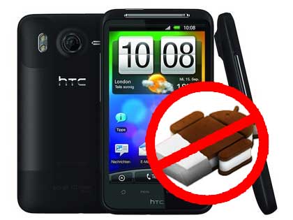 HTC Desire HD No ICS Update