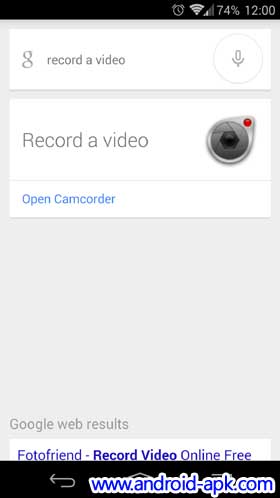OK Google Record a video