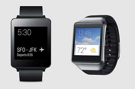 LG G Watch Samsung Gear Live