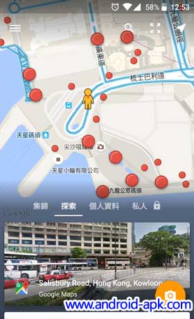 Google Street View map