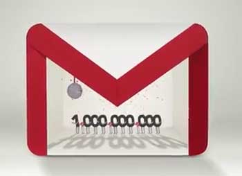 Gmail 1 Billion User