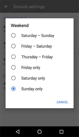 Inbox by gmail Weekend