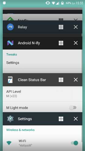 Xposed Android N-ify Recents