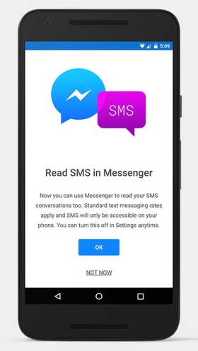 Facebook Messenger SMS
