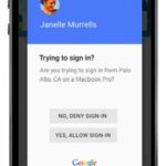 Google 2-Step Verificaiton Google Prompt Add