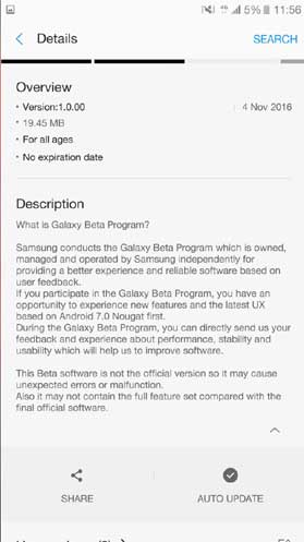 Samsung Galaxy Beta S7 Edge