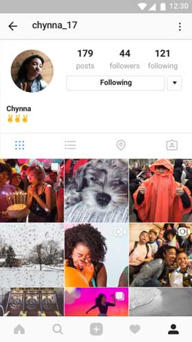 Instagram 10.9 Profile