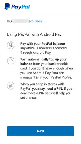 PayPal Android Pay