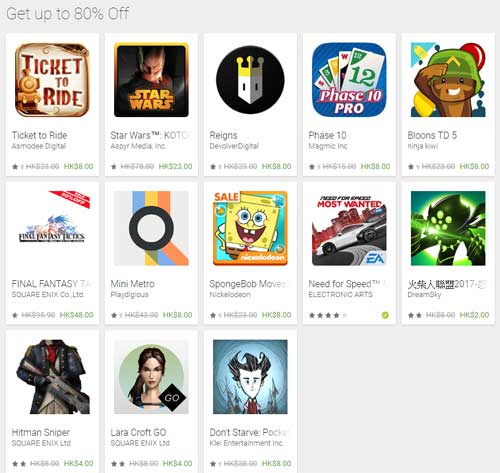 Google Play Store Game Sales