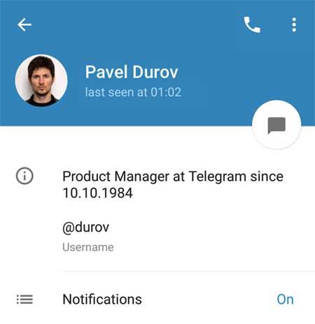 Telegram Bio Profile