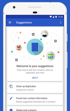 Google Contacts Suggestion
