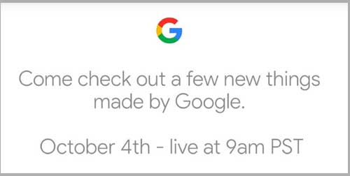 Google Oct 4 Event