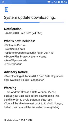 Nokia Oreo Beta