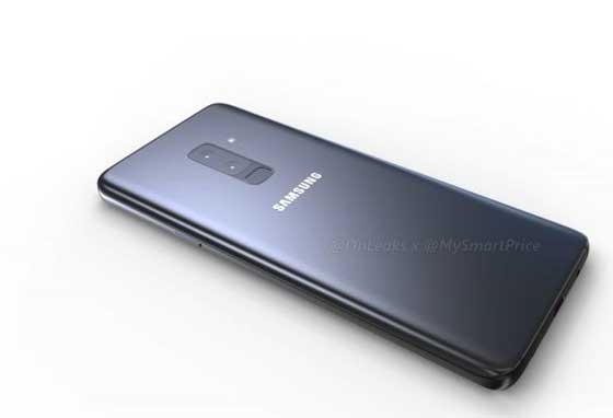 Samsung Galaxy S9+ Render Back View